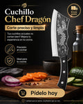 Cuchillo de cocina con diseño oriental